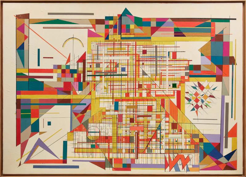 Allan Lorne Hecker, Vast Array of Colour, acrylic on canvas, 2024 - view 2