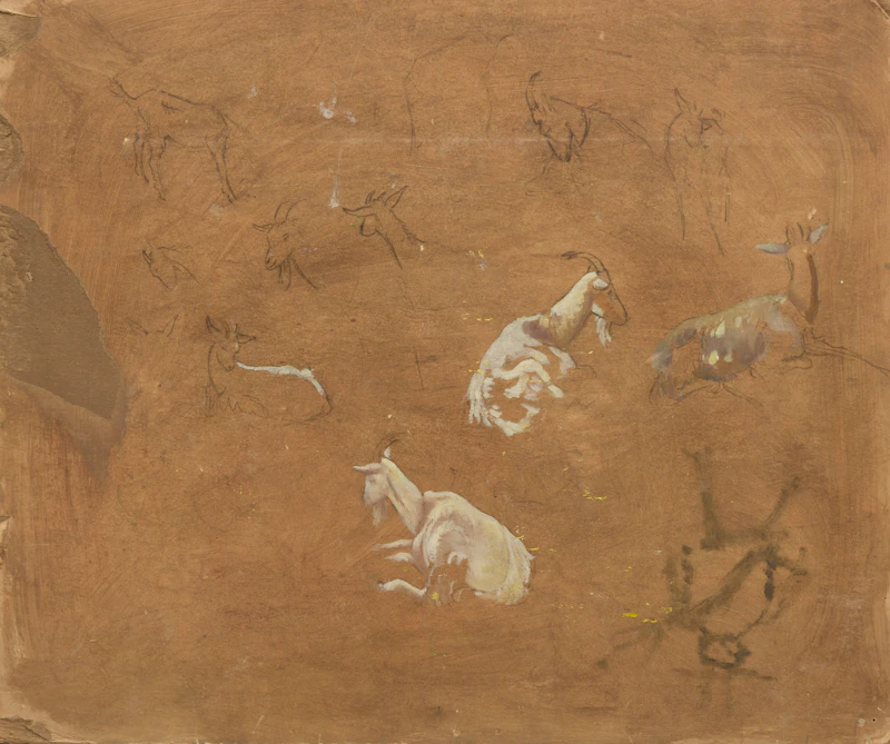 Kenneth Keith Forbes, Group of Figural Sketches, three double-sided oils on board - view 3