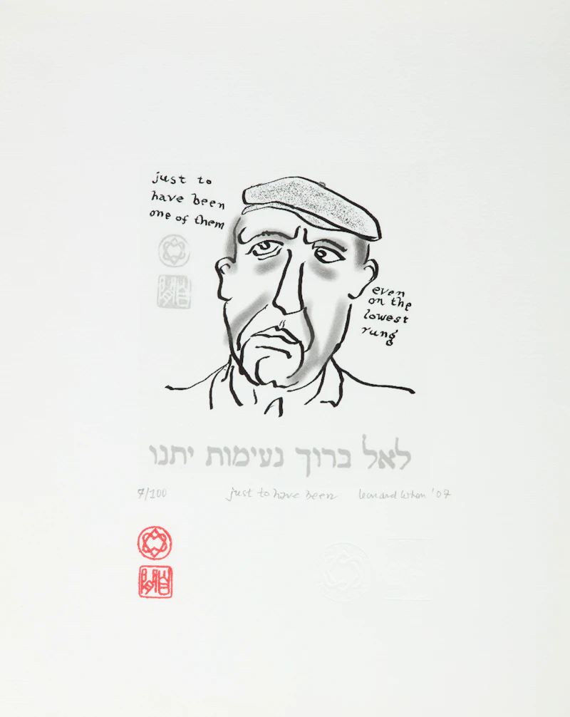 Leonard Cohen, Just to Have Been, pigment print, 2007 - view 1