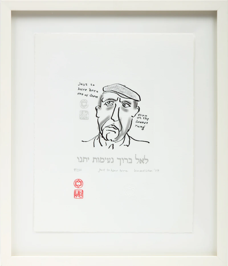 Leonard Cohen, Just to Have Been, pigment print, 2007 - view 2