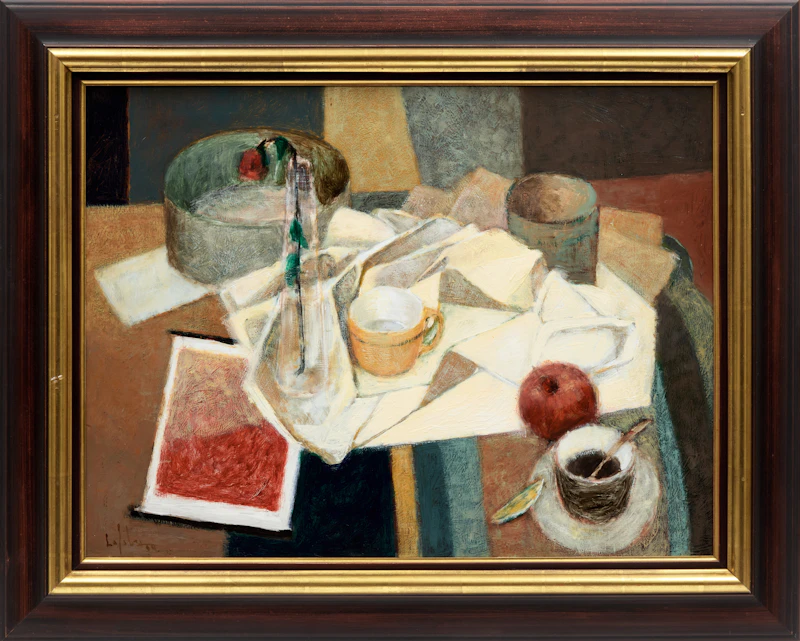 Pierre Lefebvre, Nature morte, 1994, oil on board - view 2