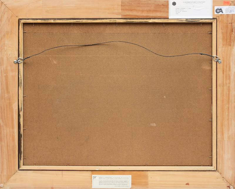 Pierre Lefebvre, Nature morte, 1994, oil on board - view 3