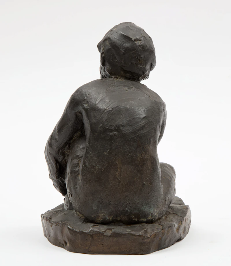Florence Wyle, Maquette of Seated Child, circa 1920, bronze - view 3