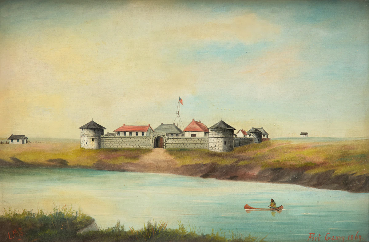 Lionel Stephenson, Fort Garry, 1869, oil on board
