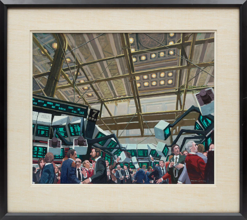 William Low, Untitled (Toronto Stock Exchange), 1986, oil on linen - view 2