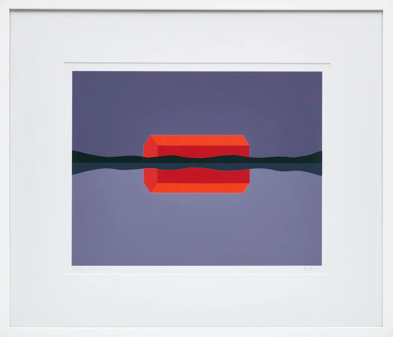 Charles Pachter, Red Barn Reflected, colour serigraph, 1999 - view 2