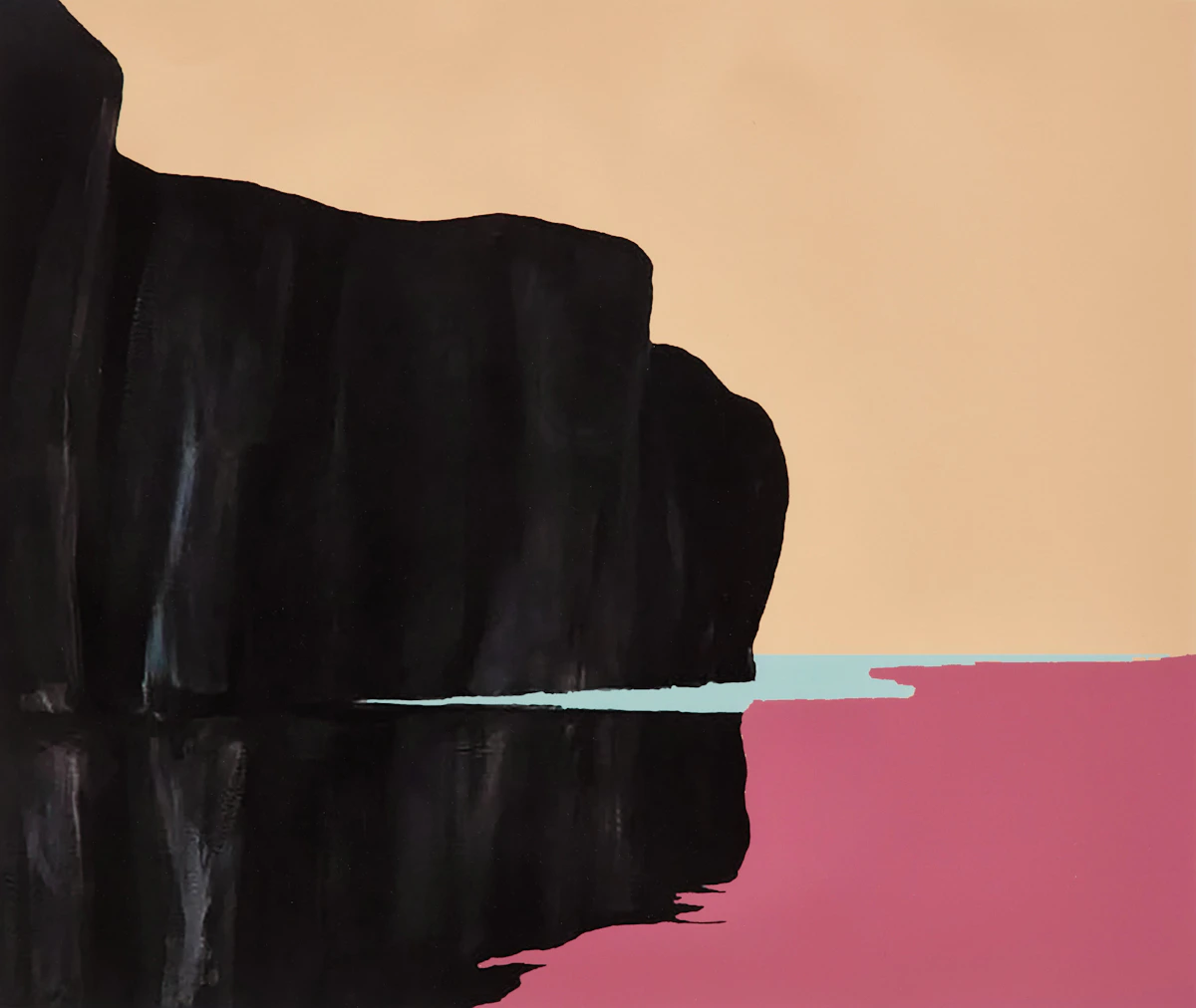 Charles Pachter, Mazinaw Rock, giclée on paper, 2020