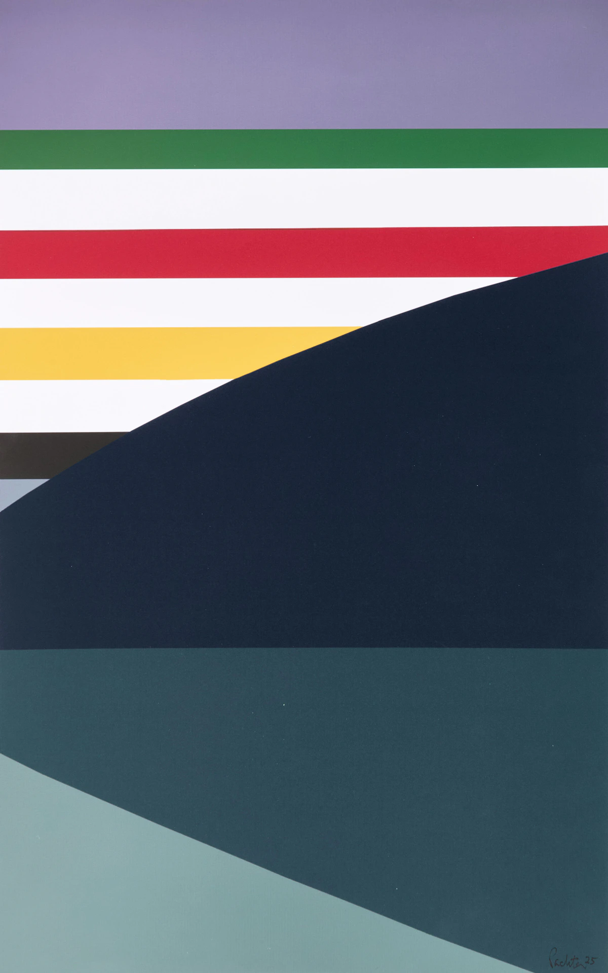 Charles Pachter, Hudson's Bay Landscape, serigraph on paper, 2025