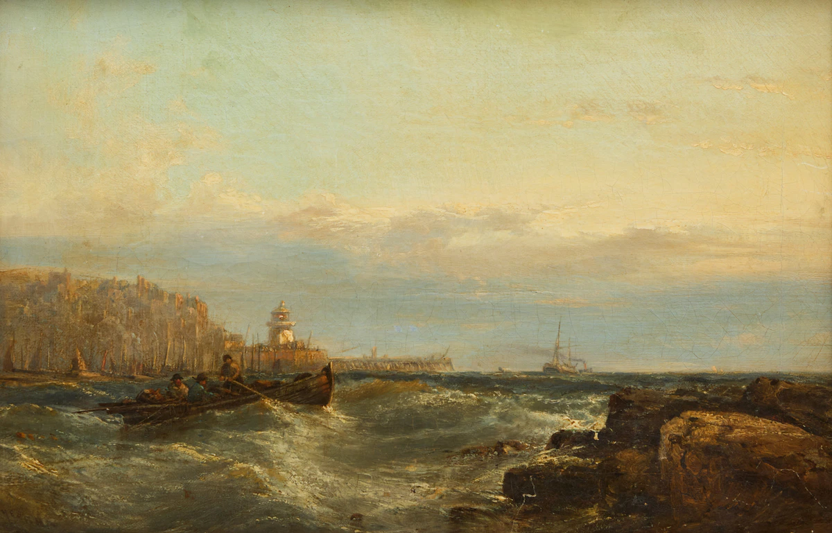 Edwin Hayes, Evening, oil on board
