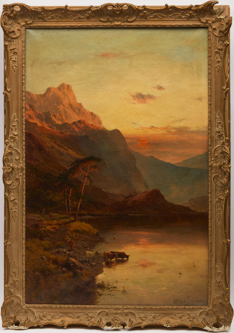 Alfred de Breanski, "Ben-an" from Loch Katrine, M.B., oil on canvas - view 2