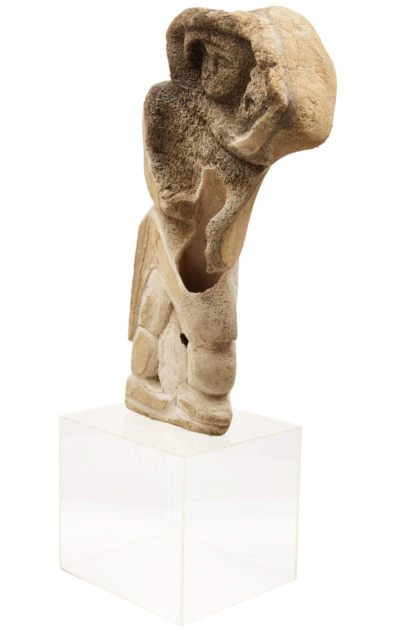 Unidentified Inuit Artist, Mother and Child, whalebone - view 3