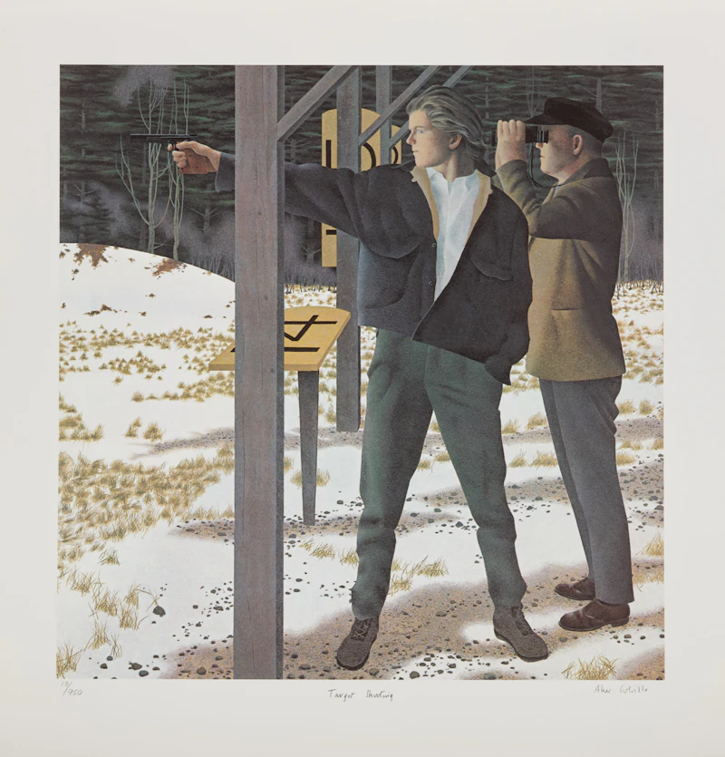 David Alexander Colville, Target Shooting, colour offset lithograph - view 2