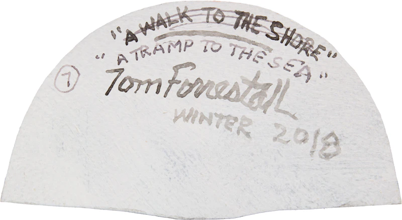 Thomas de Vany Forrestall, A Tramp to the Sea, mixed media on paper, 2018 - view 2