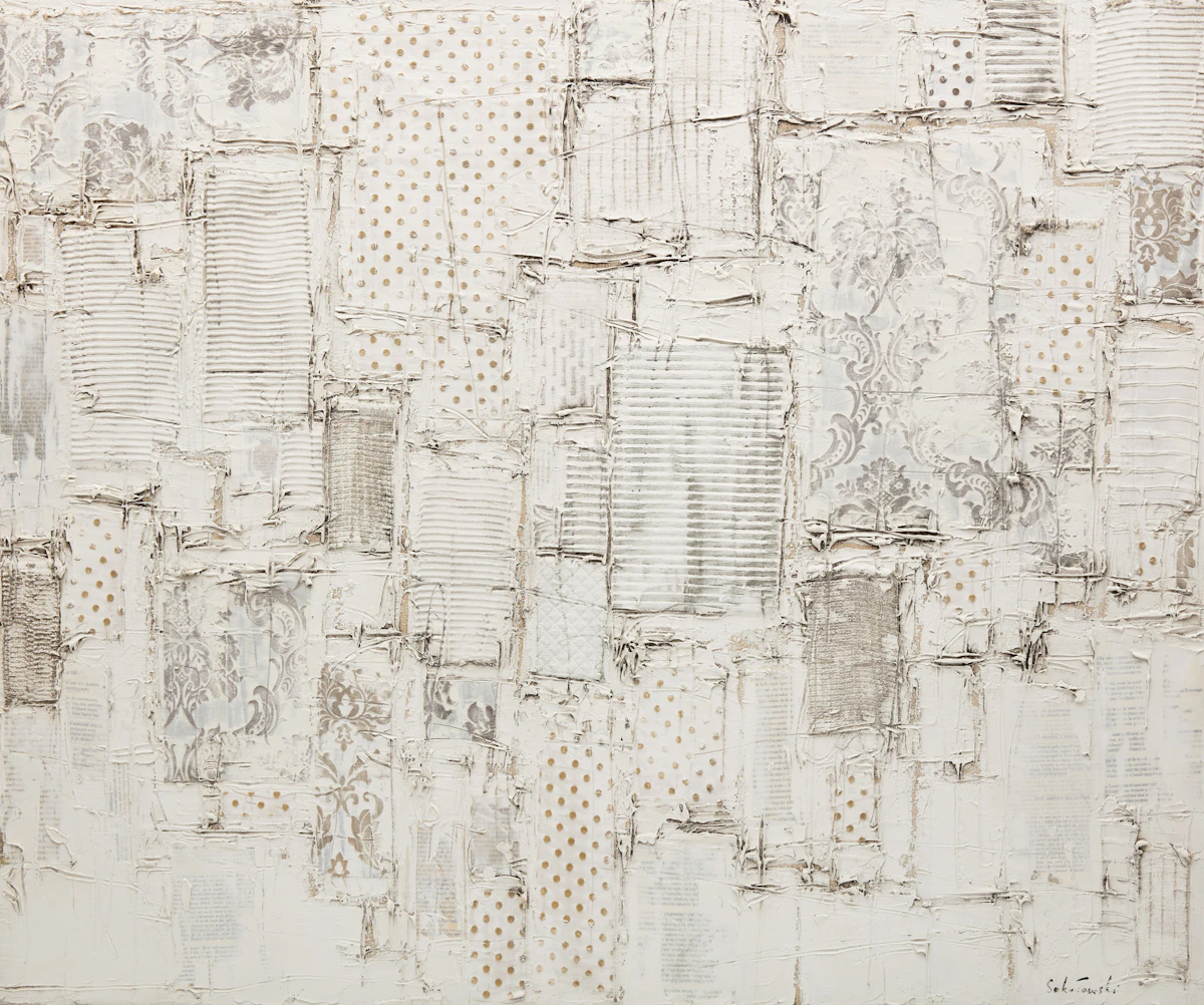 Dominik Sokolowski, Silence 1, mixed media on canvas