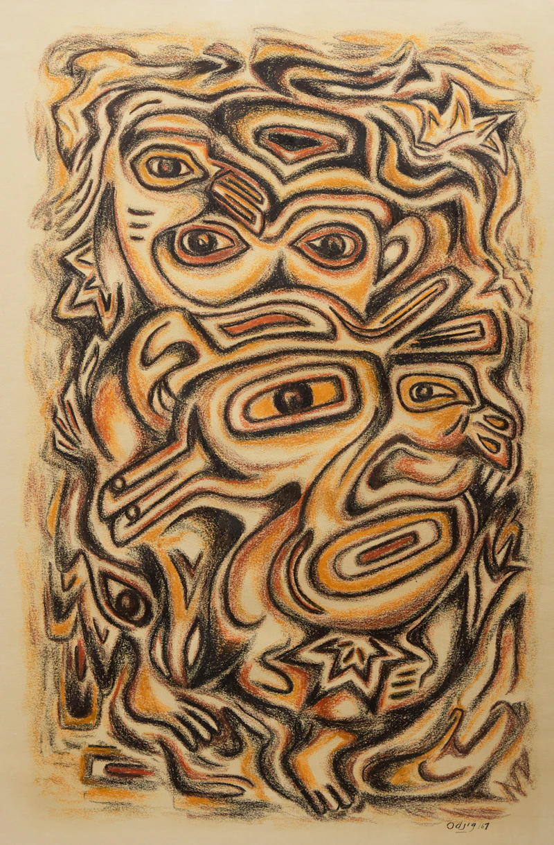 Nanabush and Duck by Daphne Odjig