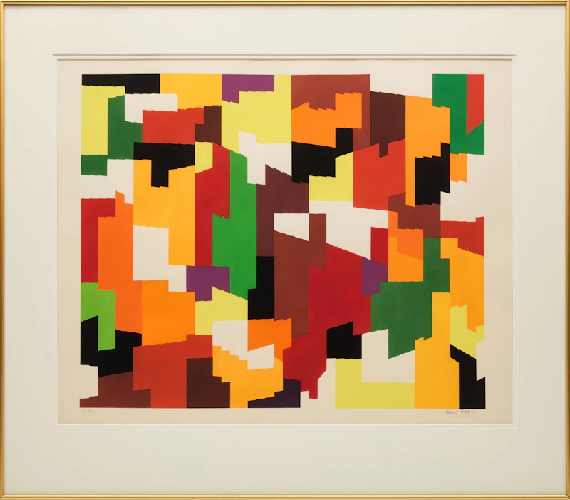 Yaacov Agam, Untitled Abstraction, colour silkscreen - view 2