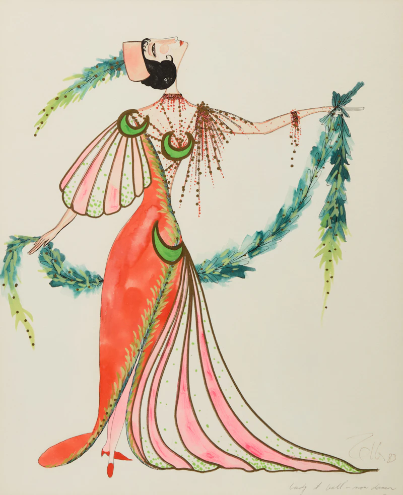 Lady at Wall by Toller Cranston