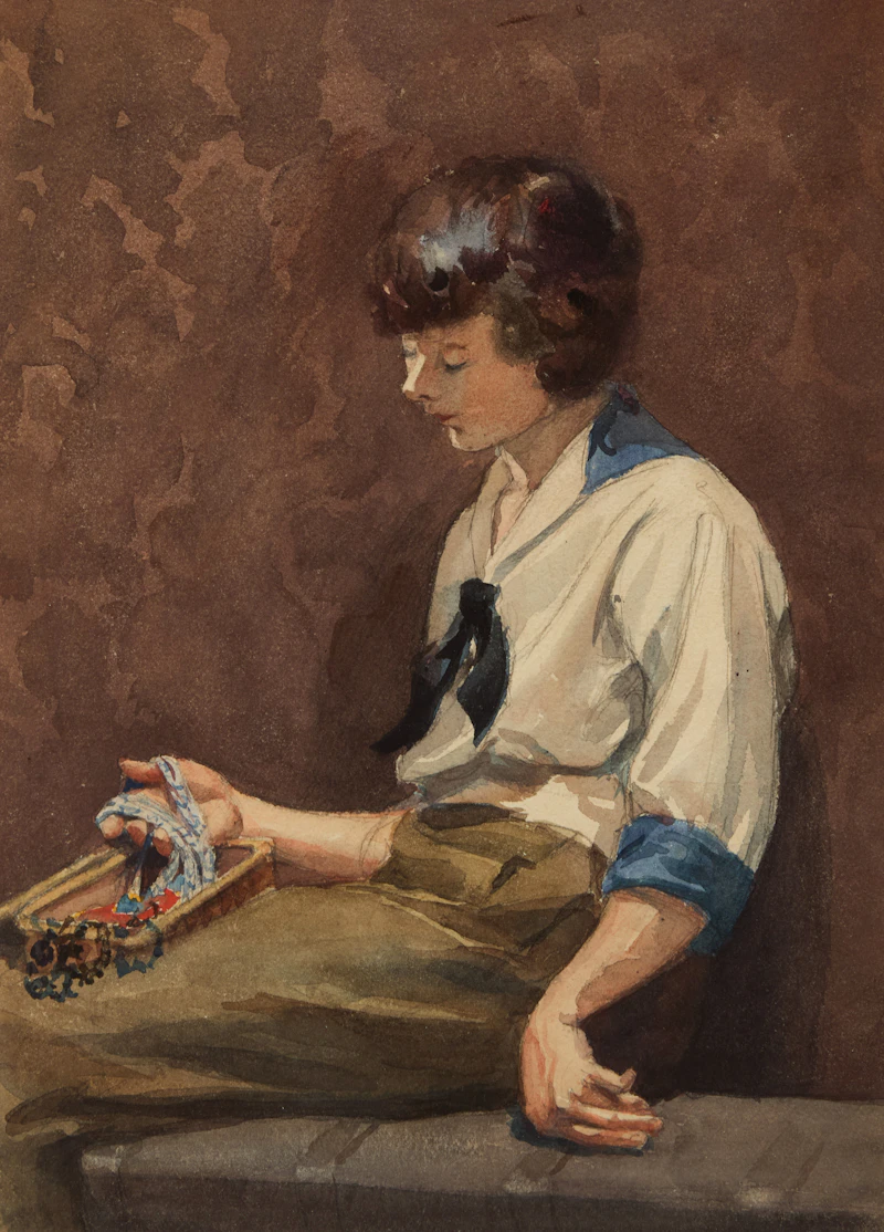 Untitled (Portrait of a Young Woman) by Frederick Alexander Fraser