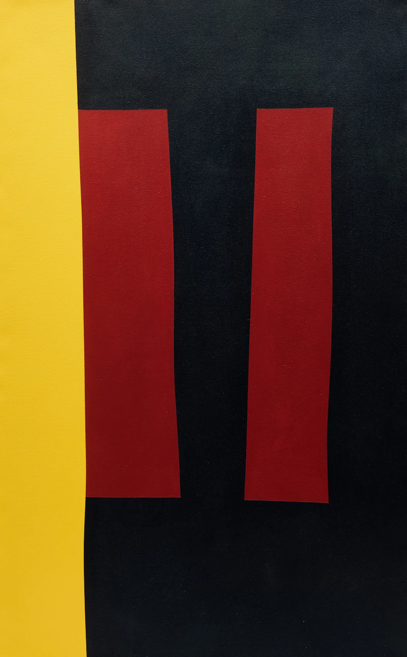 Bent Geometry Red Yellow Black #3 by Clive D’Oliveira