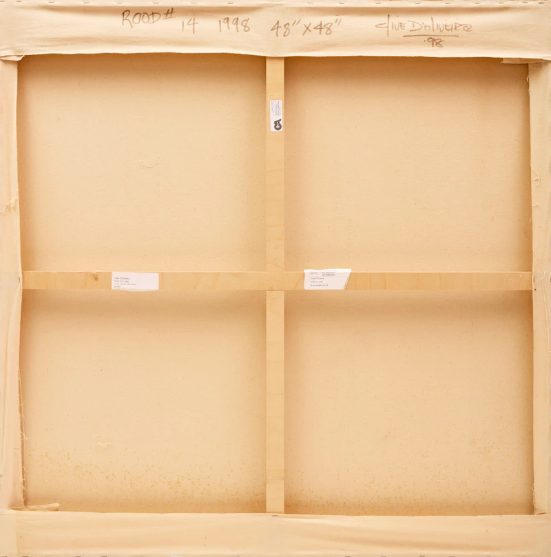 Clive D’Oliveira, Rood #14, acrylic on canvas, 1998 - view 2