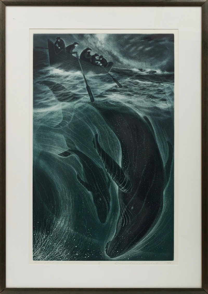 David Lloyd Blackwood, Loss of the Flora Nickerson, etching and aquatint, 1993 - view 2