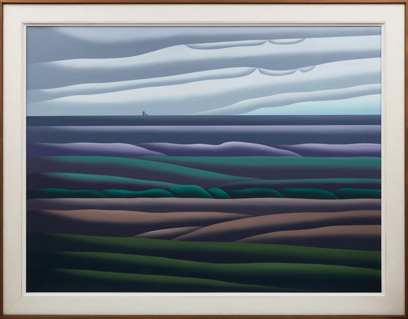 Don Bergland, Prairie Field, acrylic on canvas, 1986 - view 2
