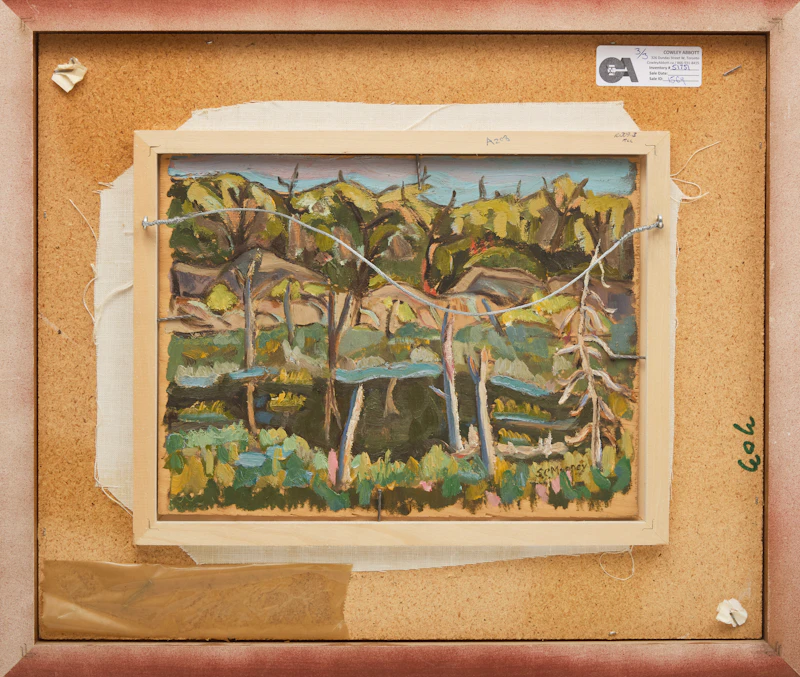 Sidney Charles Mooney, Rock Pool, Georgian Bay; Costello Lake, Algonquin Park; Untitled Landscape, three oils on board - view 3