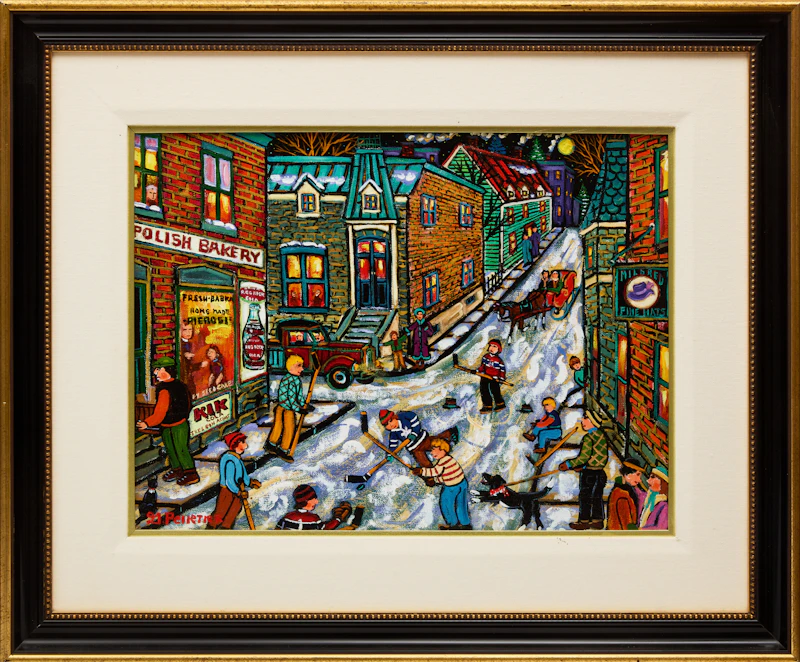Gilles Pelletier, Mildred's Fine Hats; “Simcha” The Pickle Store, two oils on canvas - view 5