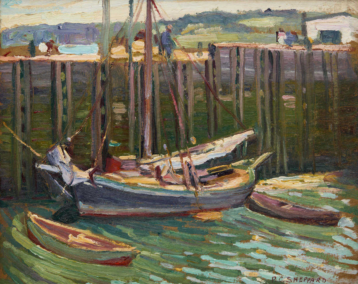 Peter Clapham Sheppard, Halifax, oil on board, 1934