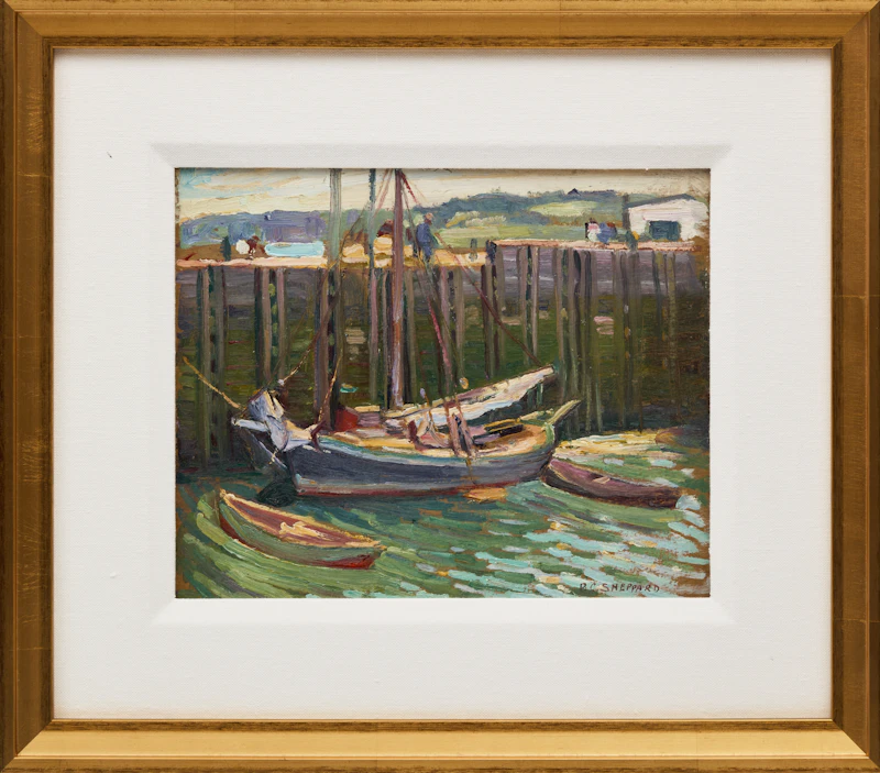 Peter Clapham Sheppard, Halifax, oil on board, 1934 - view 2