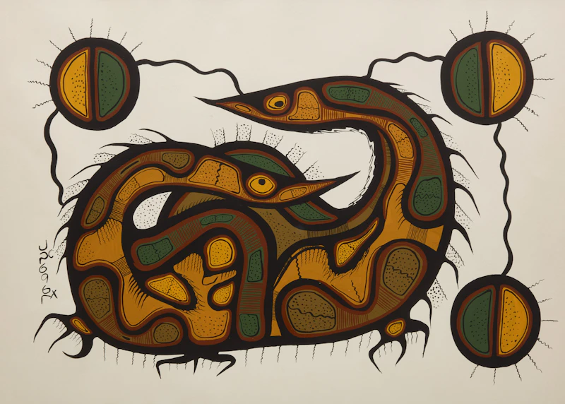 Untitled (Two Loons) by Josh Kakegamic