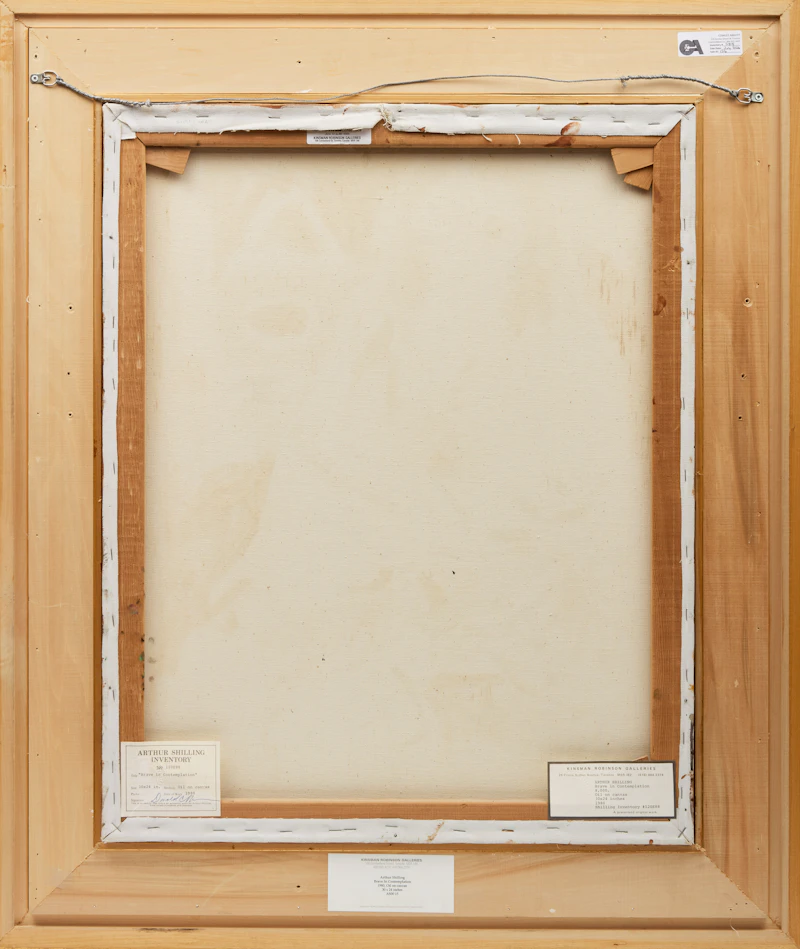 Arthur Shilling, Brave in Contemplation, oil on canvas, 1980 - view 3