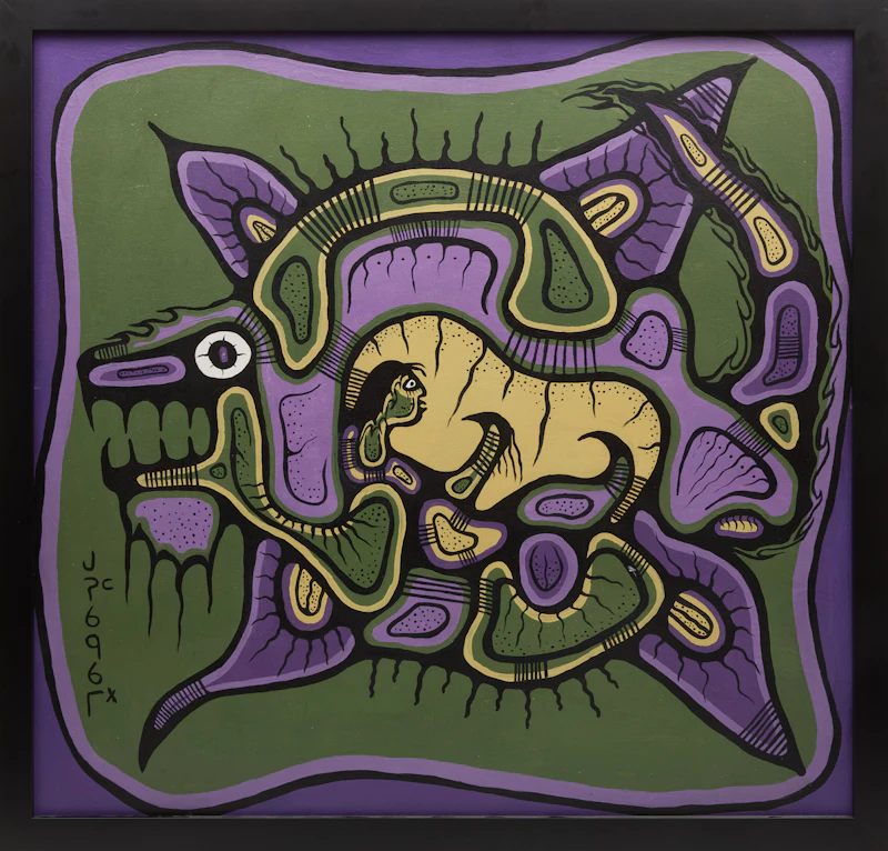 Josh Kakegamic, Untitled, acrylic on canvas - view 2