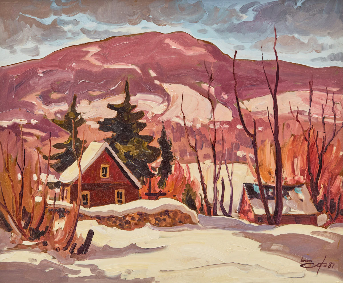 Bruno Côté, Grand Fond, oil on board, 1987