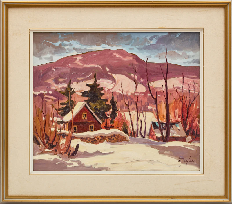 Bruno Côté, Grand Fond, oil on board, 1987 - view 2