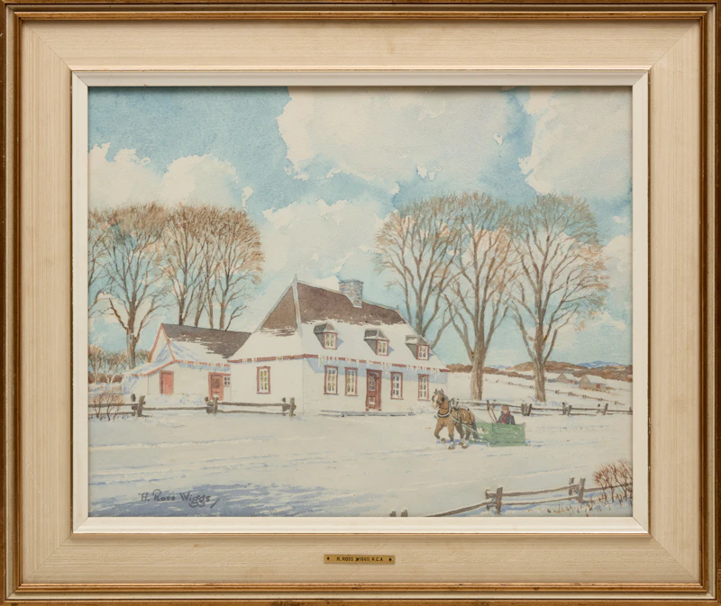 Henry Ross Wiggs, The Green Sleigh, watercolour on paper - view 2