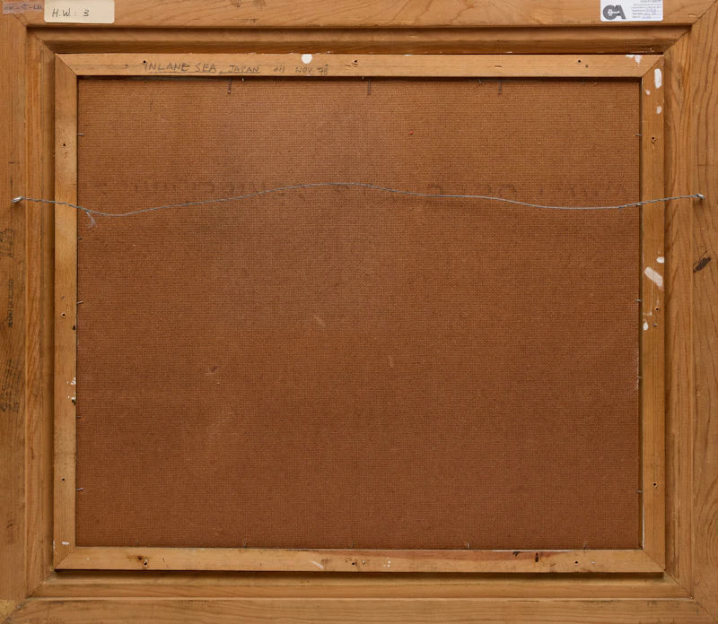 Toni Onley, Inland Sea, Japan, oil on board, 1978 - view 3