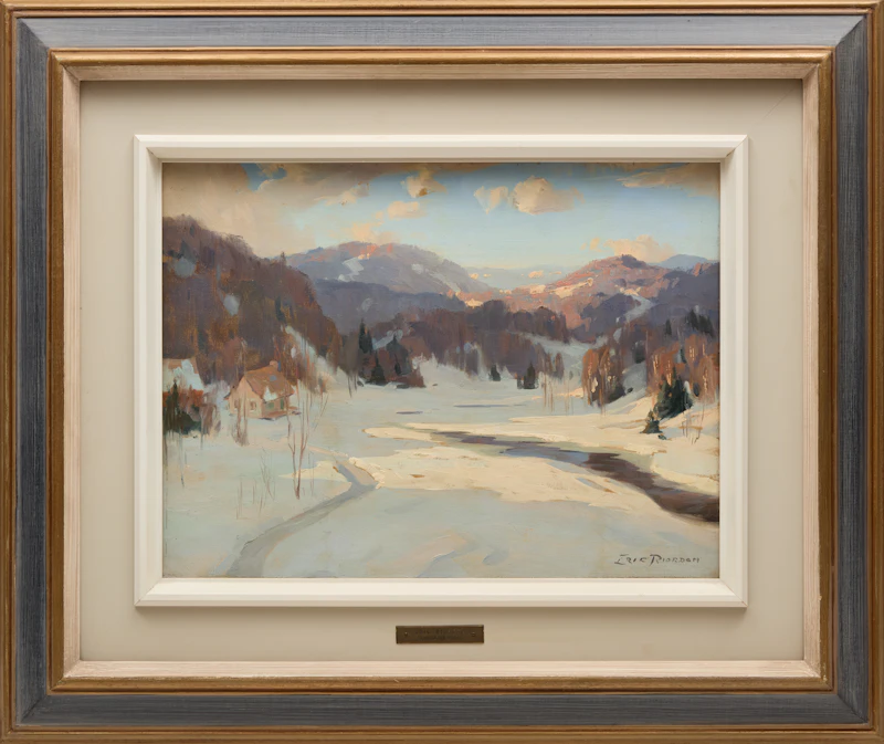 Eric Riordon, Laurentian Vista, oil on canvas board - view 2