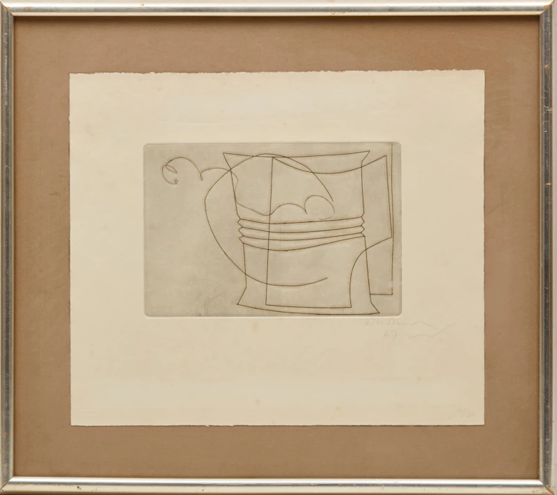 Ben Nicholson, Aegean II, etching, 1969 - view 2