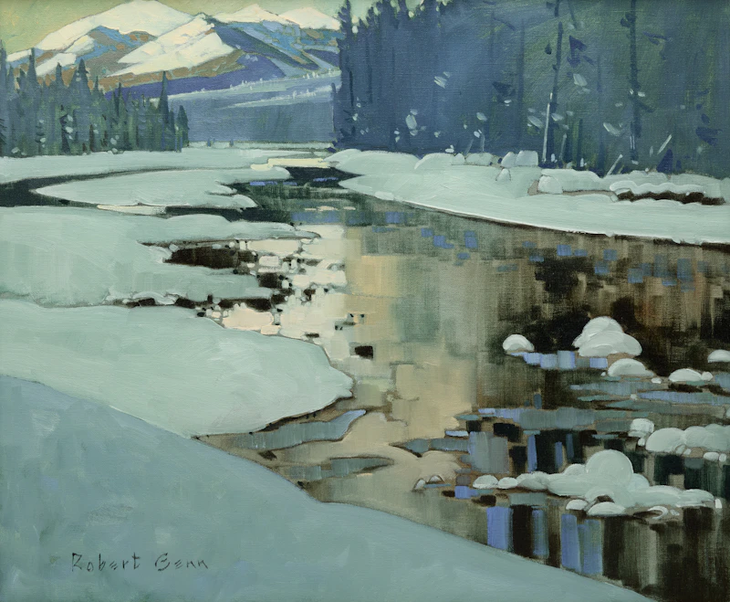 Robert Genn, On the High Bow, oil on canvas, 1975 - view 1