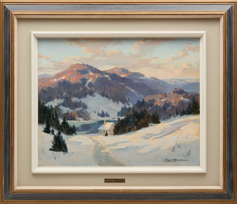 Eric Riordon, Mulet River Country, March, oil on canvas mounted on board - view 2