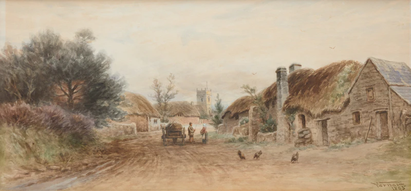 A Country Village by Frederick Arthur Verner