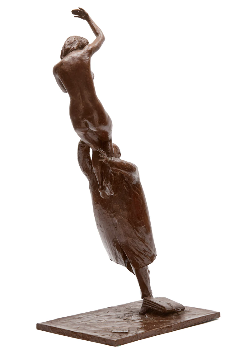 William Hodd McElcheran, Man and the Muse, bronze, 1989 - view 2