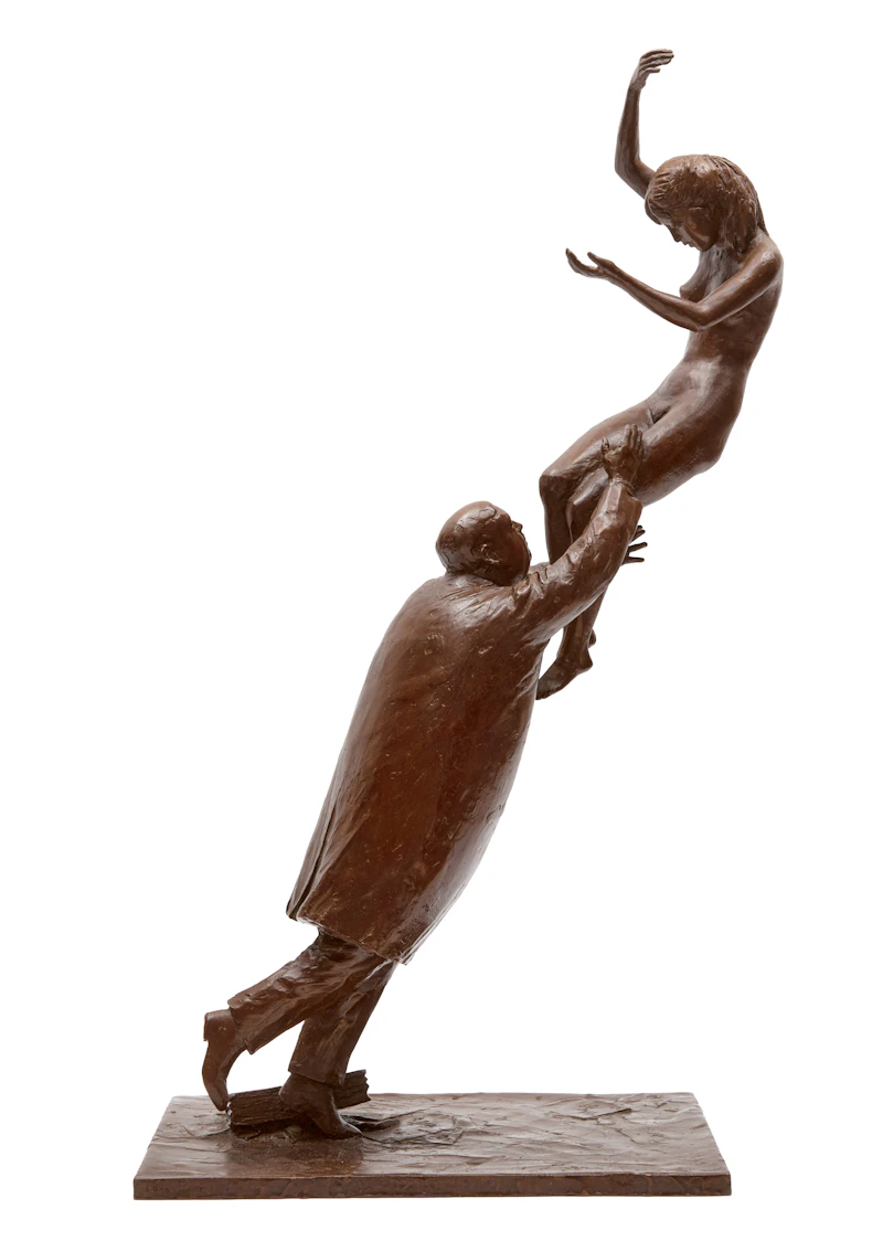 William Hodd McElcheran, Man and the Muse, bronze, 1989 - view 4