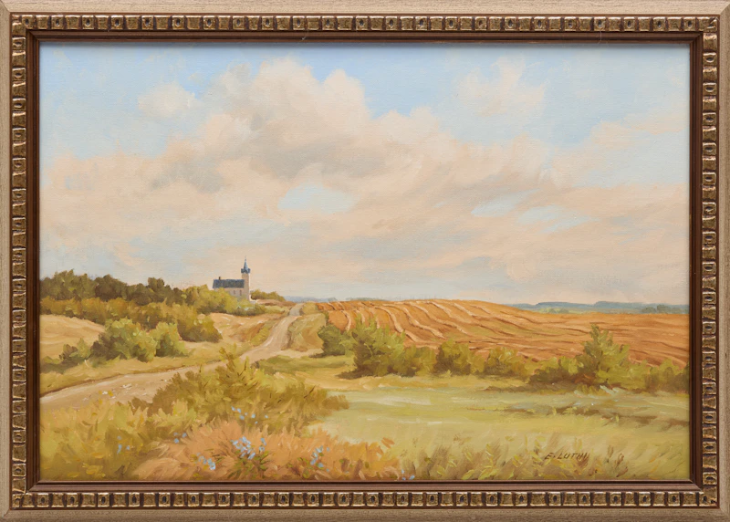 Ernest Luthi, View on the Edgebrook Road, North of Raymore, acrylic on canvas board - view 2