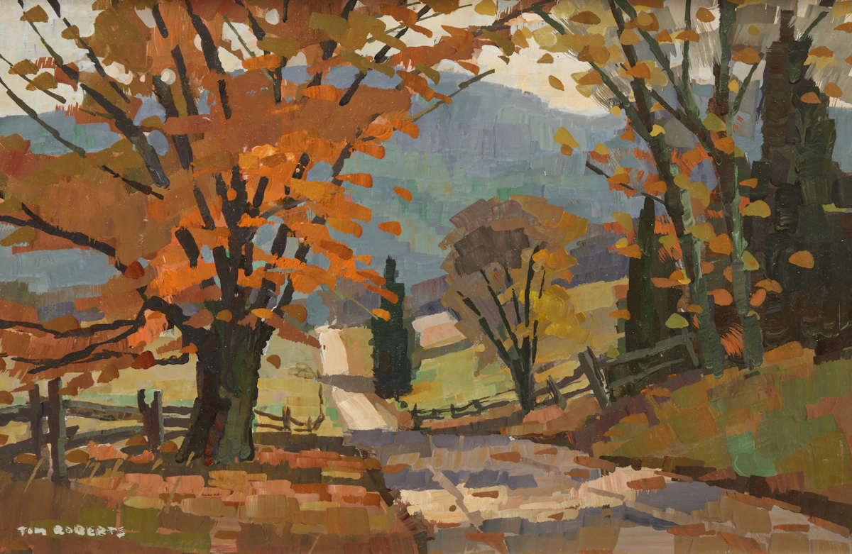 Thomas Keith Roberts, Caledon Road, October, oil on board