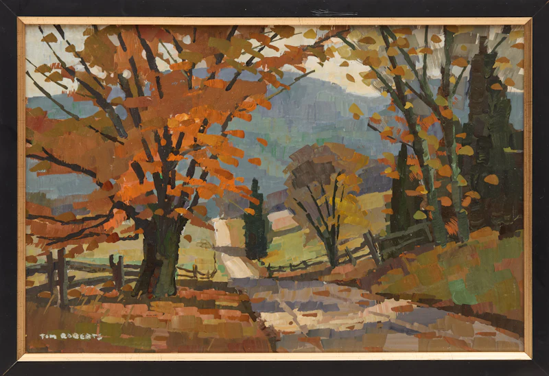 Thomas Keith Roberts, Caledon Road, October, oil on board - view 2