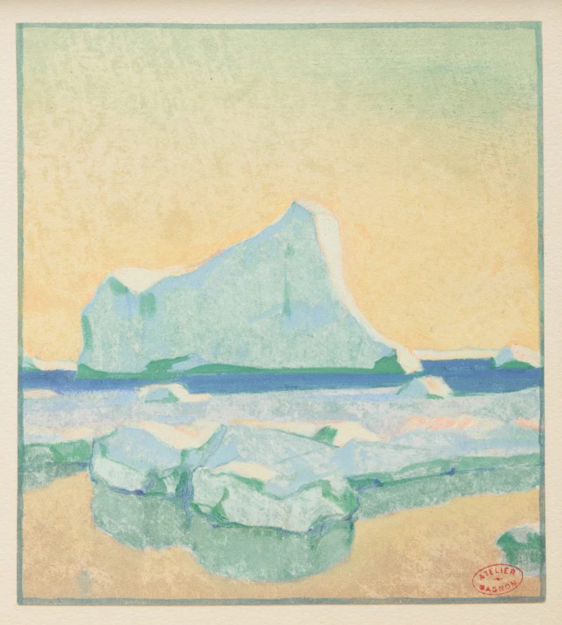 Clarence Alphonse Gagnon, Iceberg, gouache - view 1