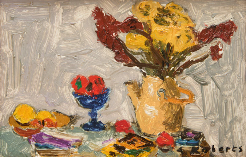 William Goodridge Roberts, Sumac and Everlasting, oil on board, 1962 - view 1