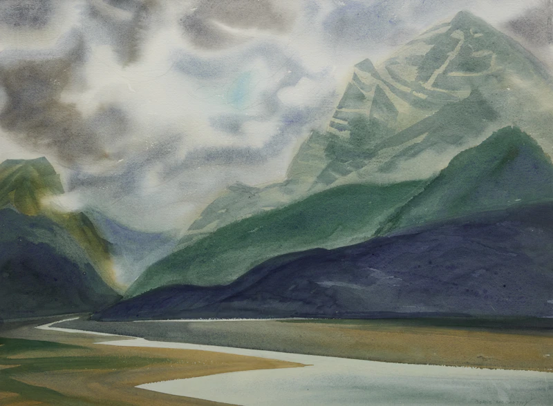 Near Glacier National Park by Doris Jean McCarthy